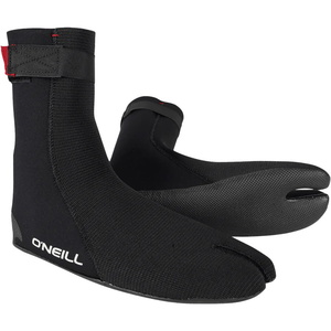 2026 Botas de neopreno O'Neill Heat Ninja 5/4mm con puntera abierta 5556 - Negro